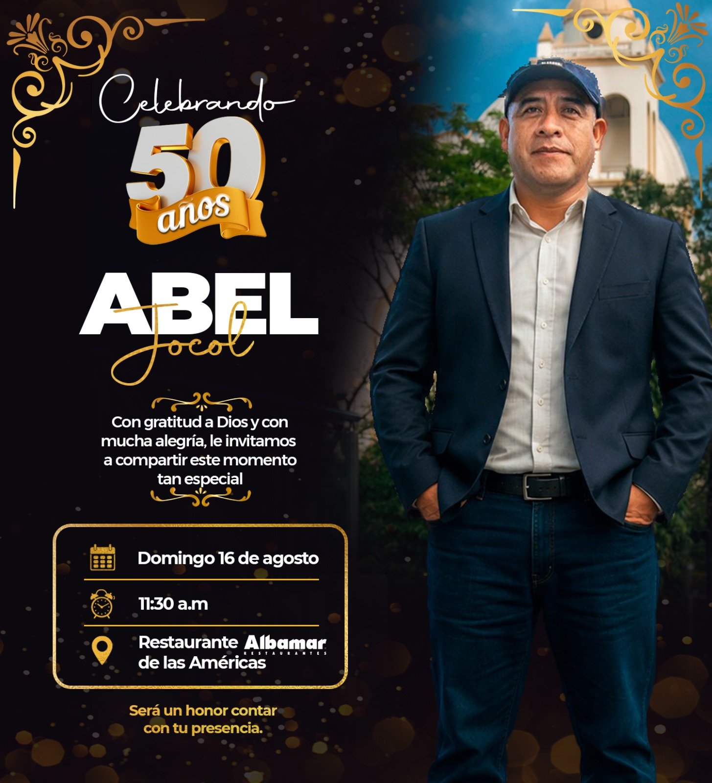 Invitacion Celebrando 50 Anos Abel Jocol